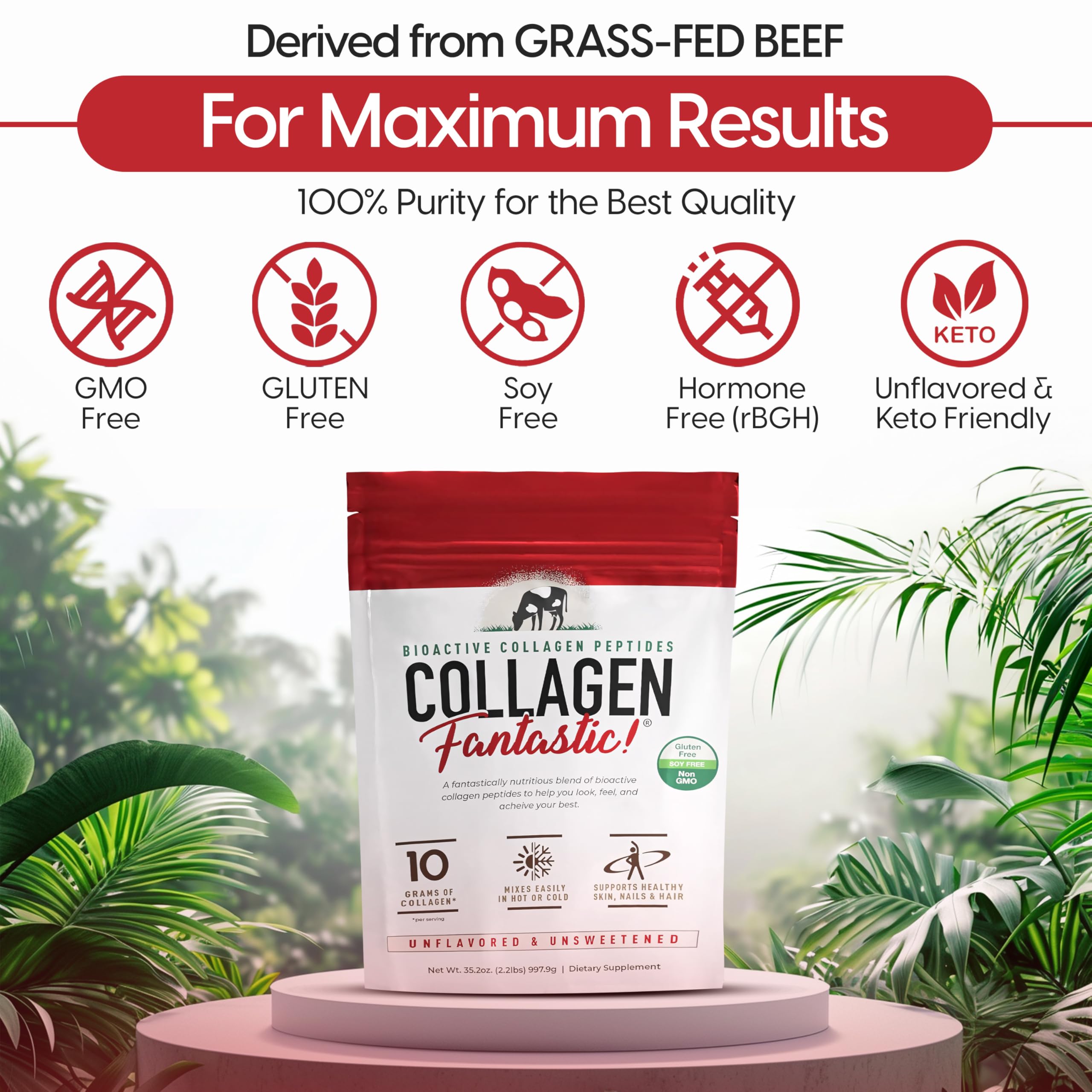Fantastic Nutrition collagen being stirred into coffee for a neutral boost
