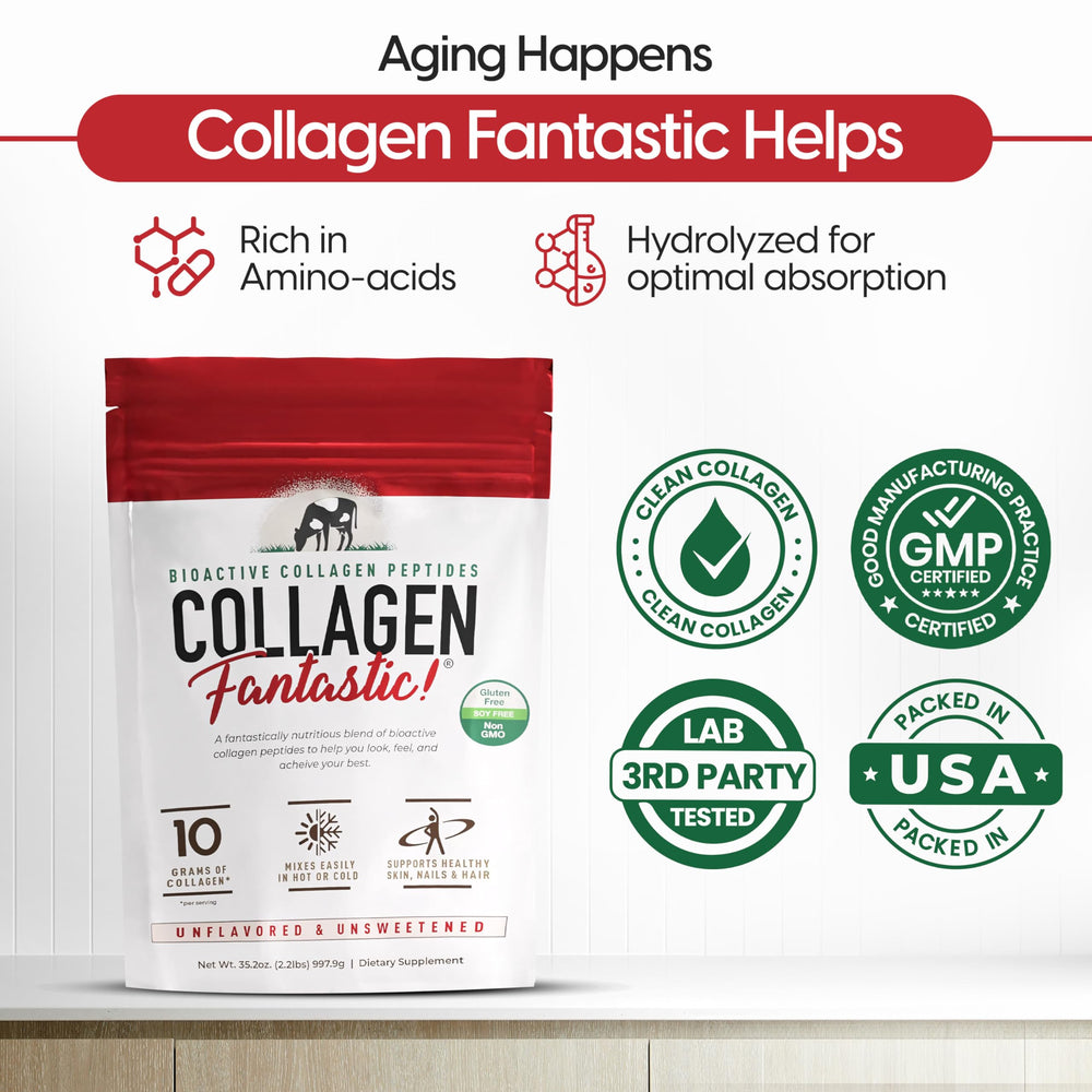 Fantastic Nutrition collagen dissolves in hot water with smooth, clump-free texture