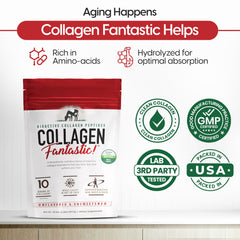 Fantastic Nutrition collagen dissolves in hot water with smooth, clump-free texture