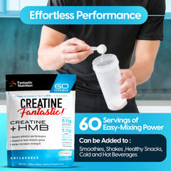 Fantastic Nutrition Creatine HMB mixing in water demonstrates quick, smooth dissolution.