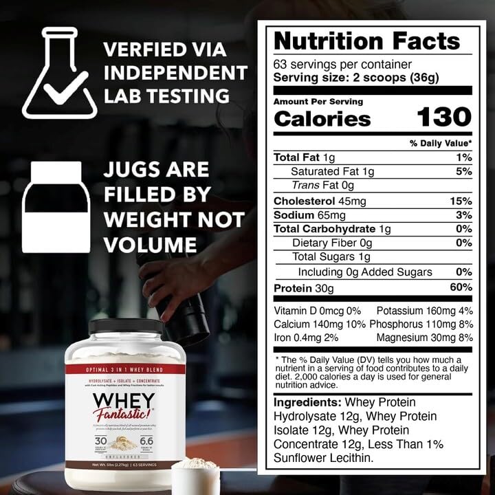 Fantastic Nutrition grass-fed label emphasizes quality and natural sourcing