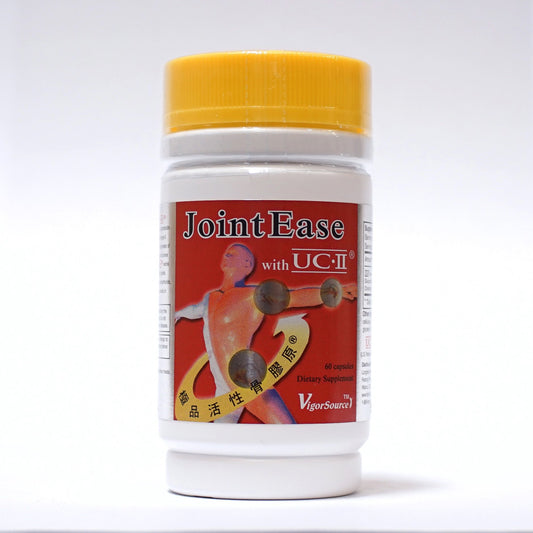 FAR LONG JointEase packaging close-up showing patented UC-II ingredient.