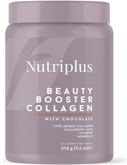 Farmasi Nutriplus Beauty Booster Collagen Chocolate tub for skin and hair vitality