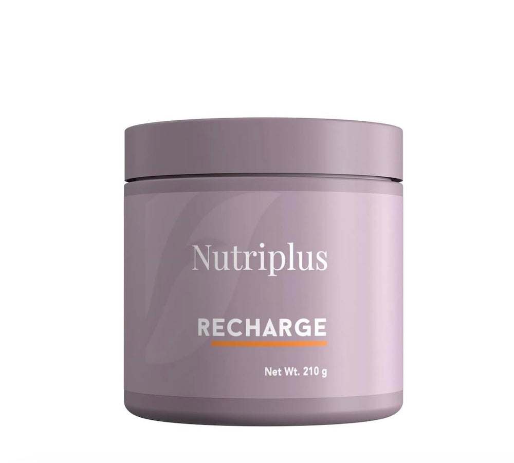 FARMASi Nutriplus Recharge bottle pour signals a quick energy lift for start of day