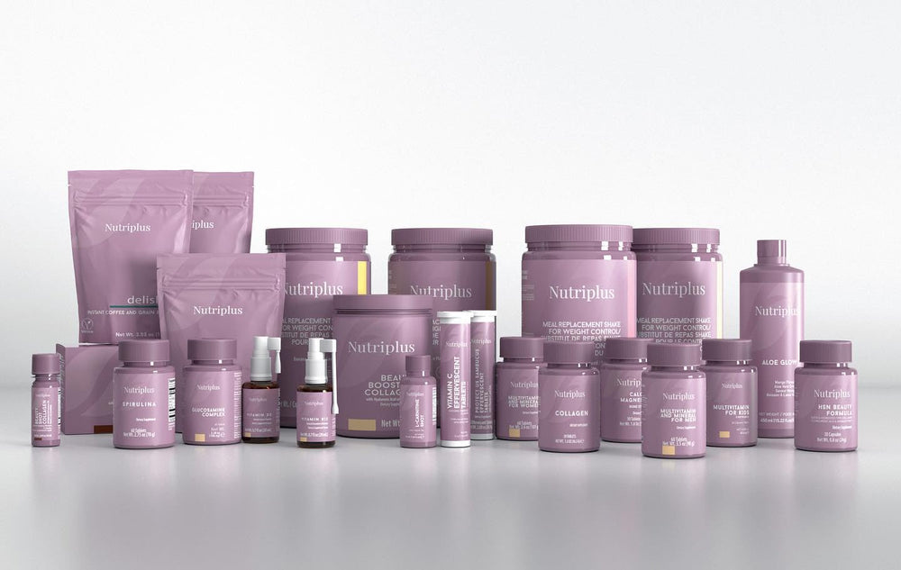 Farmasi Nutriplus Restore calcium and vitamin D focus for bone support.