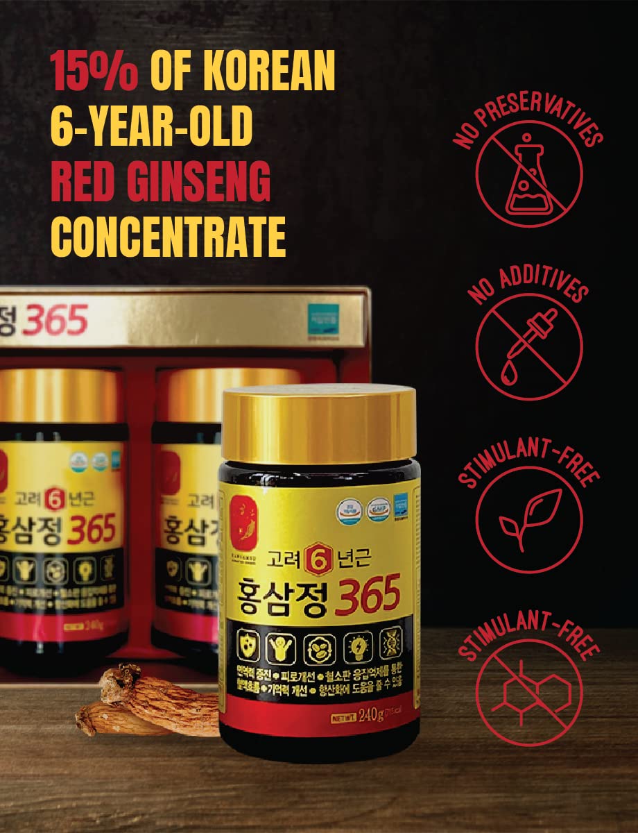 FARMER QUEEN HONGSAMJEONG red ginseng gold extract label communicates premium Korean heritage.