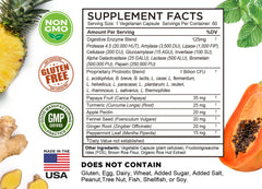 FarmHaven Digestive Enzymes probiotic culture symbol implies 12 strains supporting gut health.