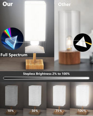 FARRIDE Light Therapy Lamp 360-degree illumination for even room brightness.