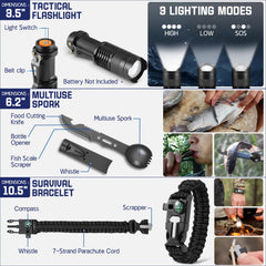 FARTSY Survival Kit compass aids navigation in the wilderness