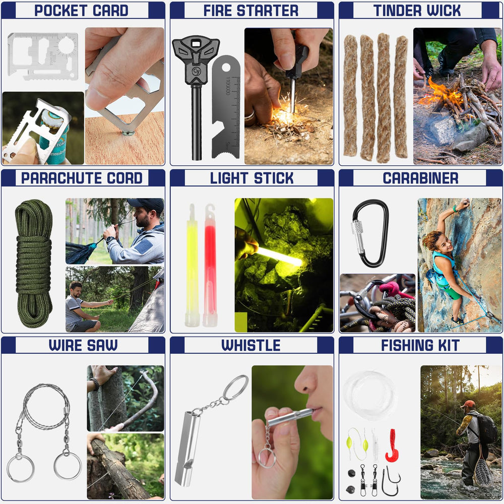 FARTSY Survival Kit glow stick for signaling after dark