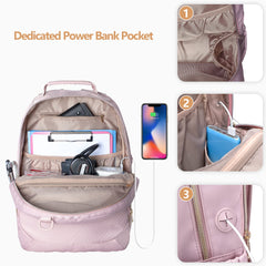 Fasrom nurse bag backpack front pocket helps organize pens and notes