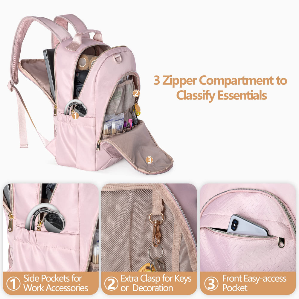 Fasrom nurse bag backpack main compartment keeps medical gear organized during shifts