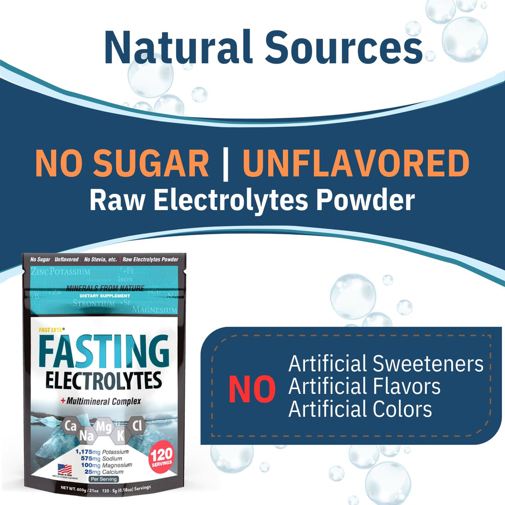 Fast Lyte powder dispense — easy pour without sugar, suitable for carnivore and fasting plans.