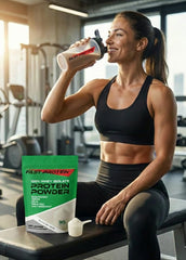 FAST PROTEIN scoop with powder for precise portions