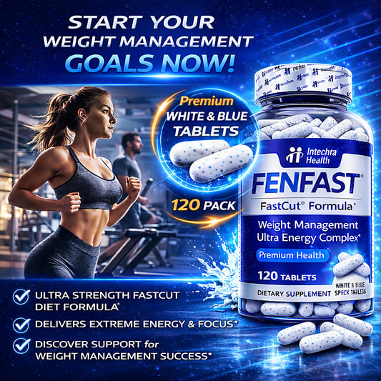 FASTCUT energy-boosting pills provide a sustained lift for workouts and errands.