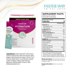 Faster Way Berry electrolyte packet dissolving in water for refreshment