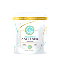 FASTer Way Collagen Peptides bottle pour supports seamless daily use in beverages