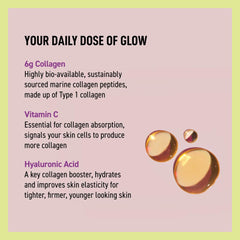 Close-up of Fat Mermaid ingredients highlighting hyaluronic acid and vitamin C.