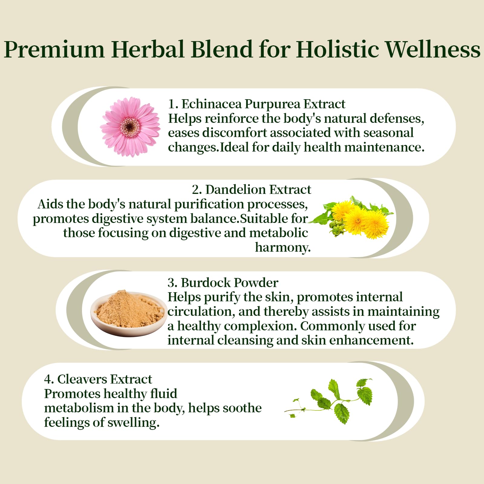 Fat mobilization dandelion extract visual shows natural ingredient for gentle cleansing