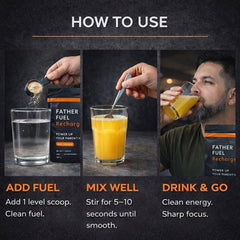 Father Fuel Recharge ingredients-siberian-ginseng highlights adaptogens for focus.