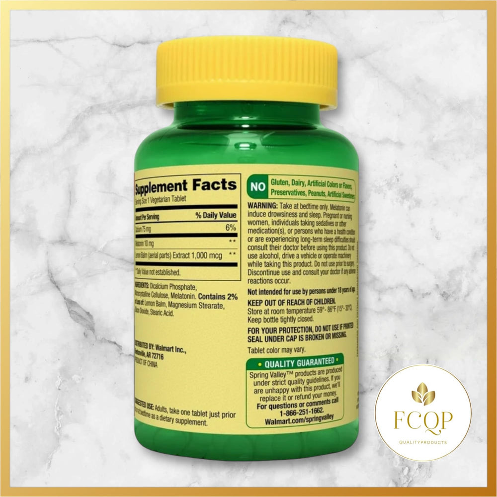 FCQP Spring Valley vegetarian tablets pack on display
