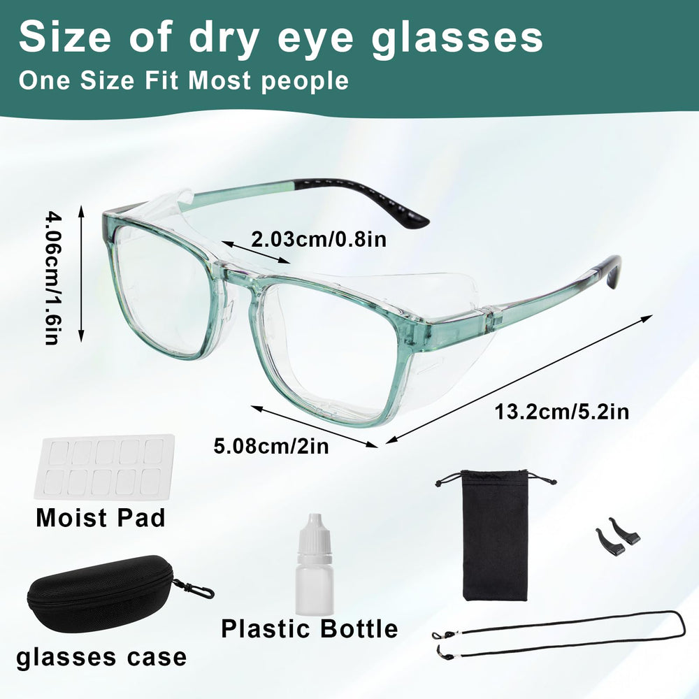 FDFuZhao dry eyes glasses case keeps your eyewear protected and organized