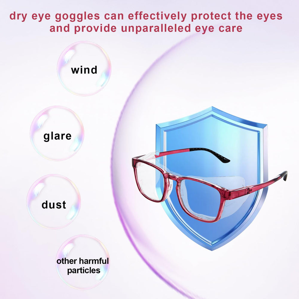 FDFuZhao dust and pollen barrier glasses with case and accessories