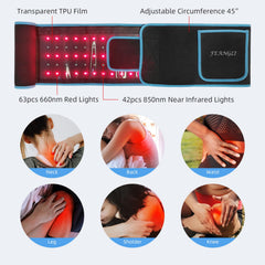 Feangli red light therapy belt TPU skin-friendly cover.