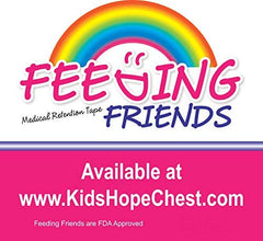 Feeding Friends butterfly and cupcake pattern tape adds color and reduces anxiety during dressing changes.