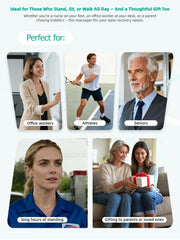 FEEJOY Leg Massager ideal for work-from-home and daily recovery rituals.