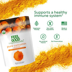 Feel Good Turmeric Spice Powder bulk bag for simple storage.