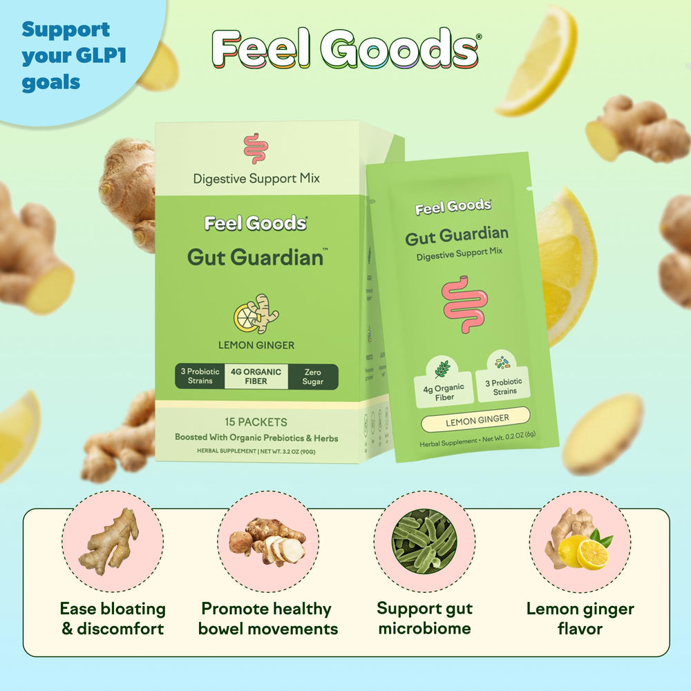 Feel Goods Gut Guardian probiotic fiber powder for daily gut balance