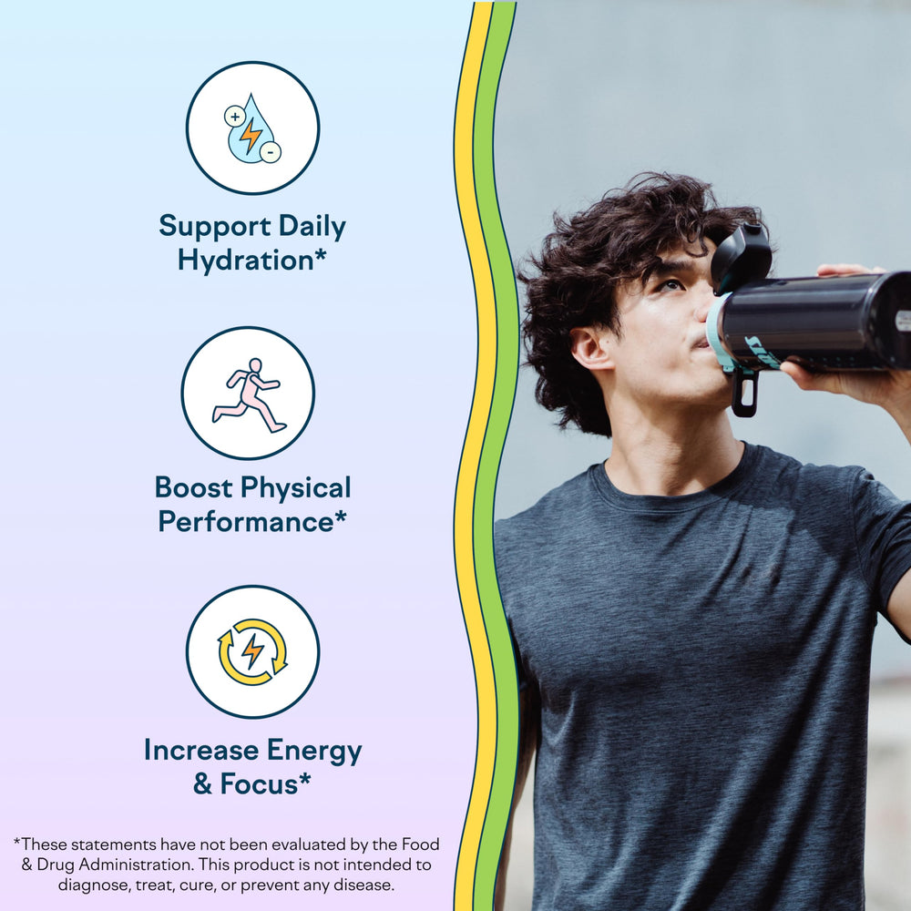 Feel Goods Hydration Hero lemon lime packet for a zesty daily hydration boost