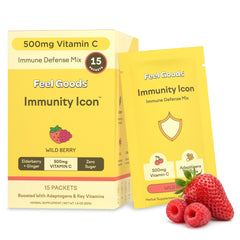 Feel Goods Immunity Icon berry stick pack for daily immune balance.