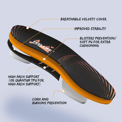 FEELLIFE deep heel cradle cushions the heel during activity