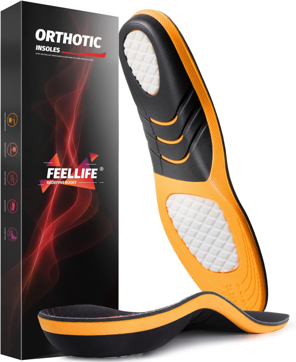 FEELLIFE work and casual insole suitable for various footwear