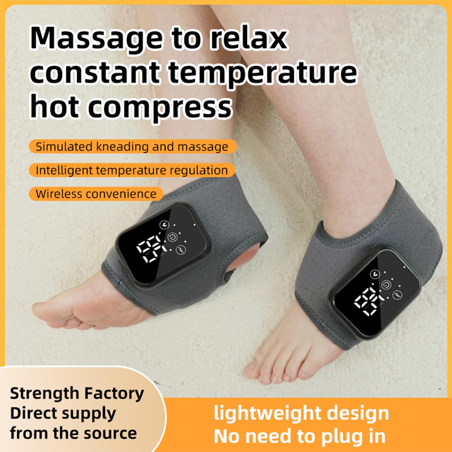 FEELNOW Naxir Foot Revive Massager with heat level controls for customization