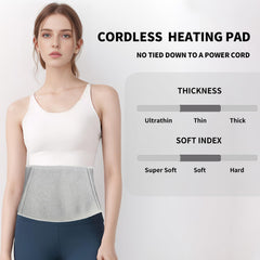 FEETMOR heated waist belt back view providing steady heat and support.