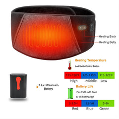 FEETMOR heated waist belt interior battery allows charging without belt removal.