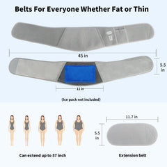 FEETMOR belt control buttons enabling quick temperature adjustments.