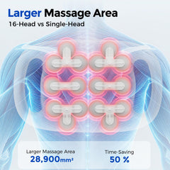 FEIERDUN massage gun with interchangeable heads for targeted leg and back relief