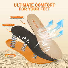 FEILUN deep heel cup supports proper alignment during walks and runs.