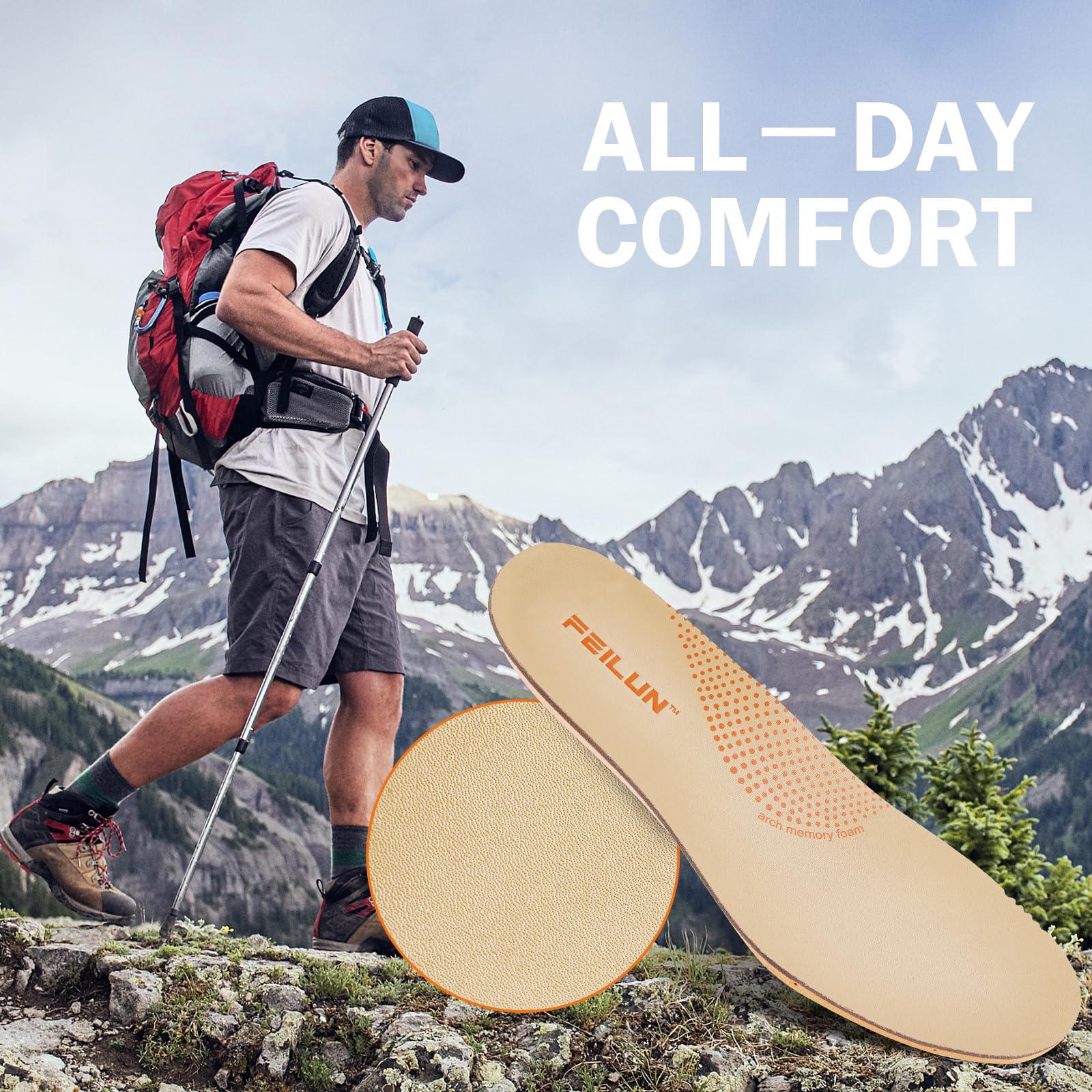 FEILUN heel stability features improve balance during walking