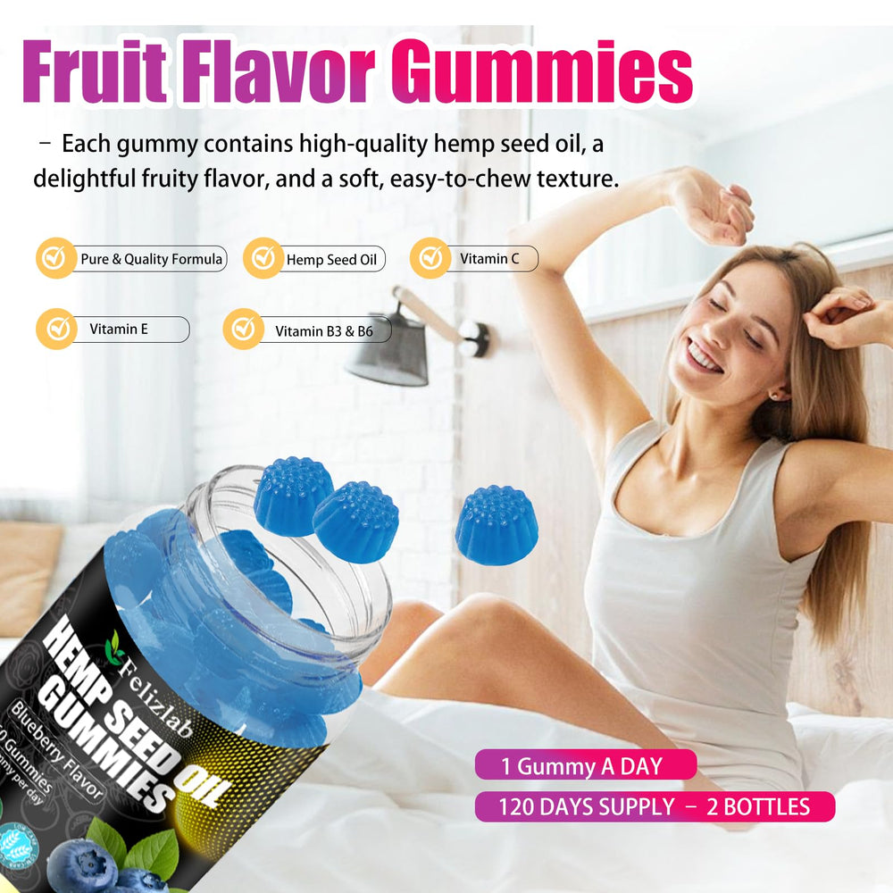 Felizlab hemp gummies raspberry-shape packaging supports easy daily enjoyment.