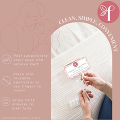 Femallay close-up shows hydrating melts delivering soothing moisture.