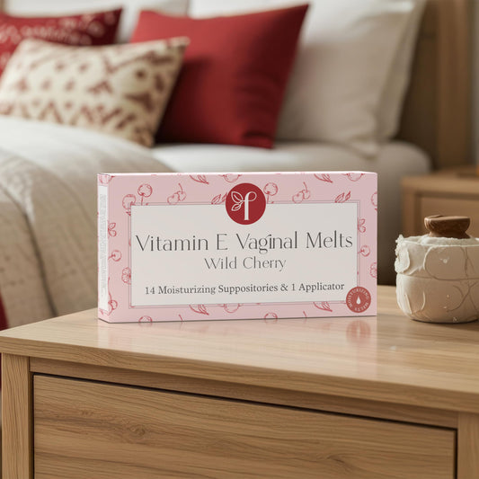 Femallay Wild Cherry melts applicator demonstrating clean, mess-free application