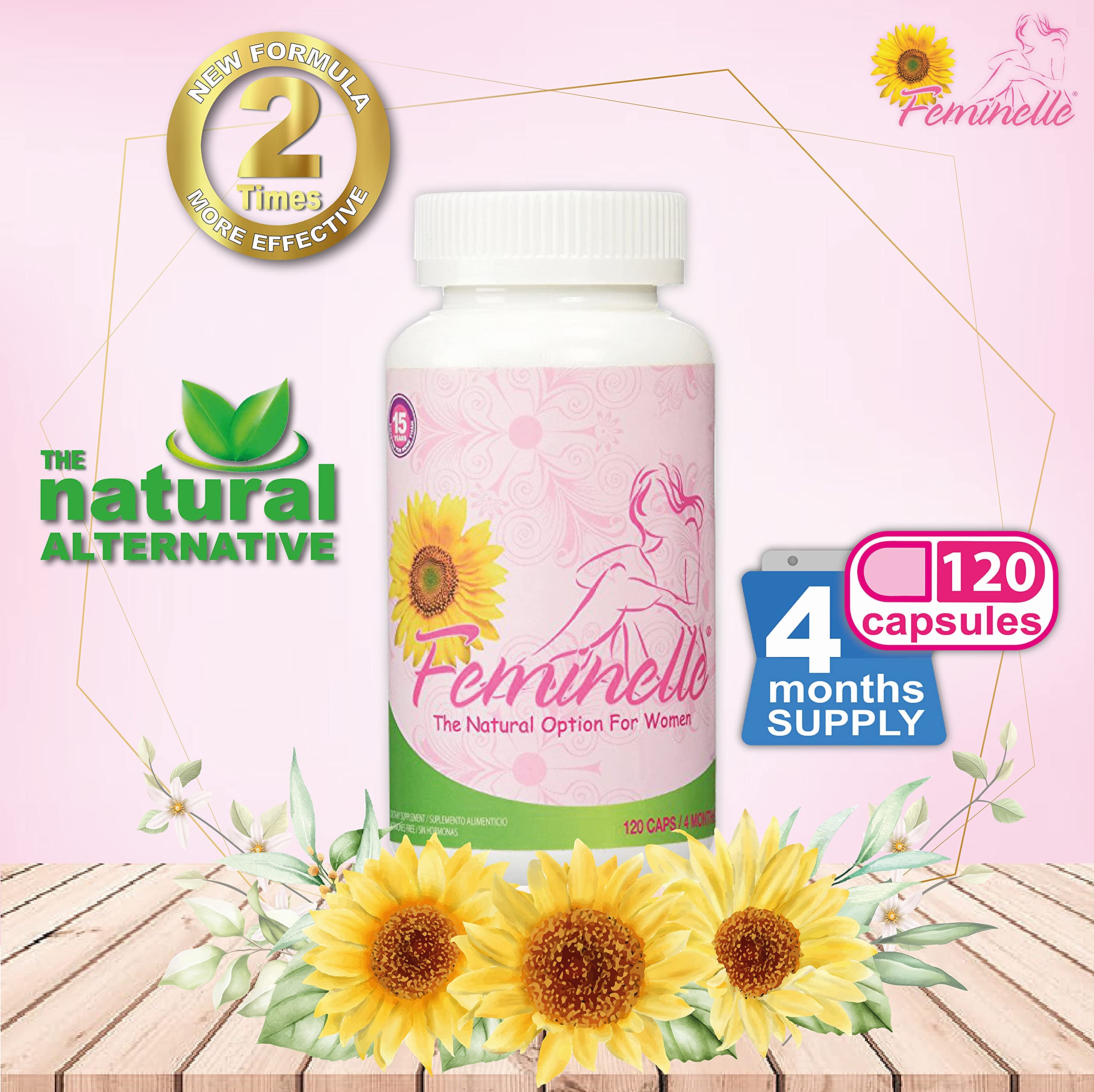 Feminelle packaging front view with clear labeling for informed routine decisions
