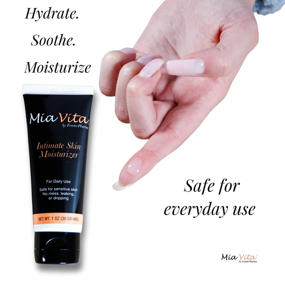Mia Vita application demonstrates quick, mess-free use in daily routine.