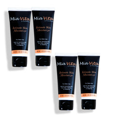 Close-up of Mia Vita texture highlighting a smooth, non-greasy glide.
