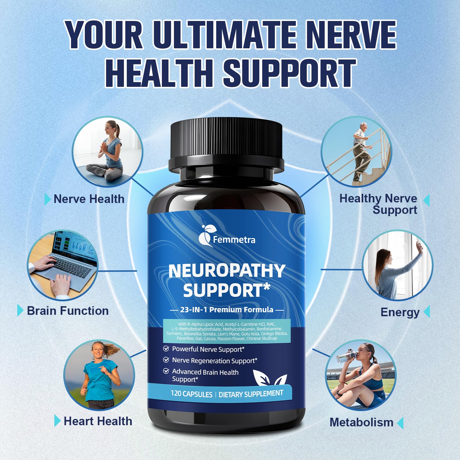 Femmetra N-acetyl-cysteine capsules aiding detox and liver support